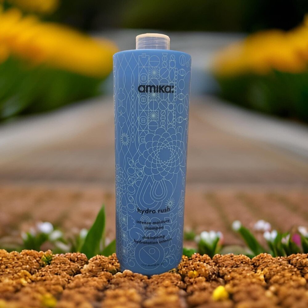 Amika Hydro Rush Hydration Kit Shampoo Conditioner Pumps Leave In Conditioner - Picture 3 of 5